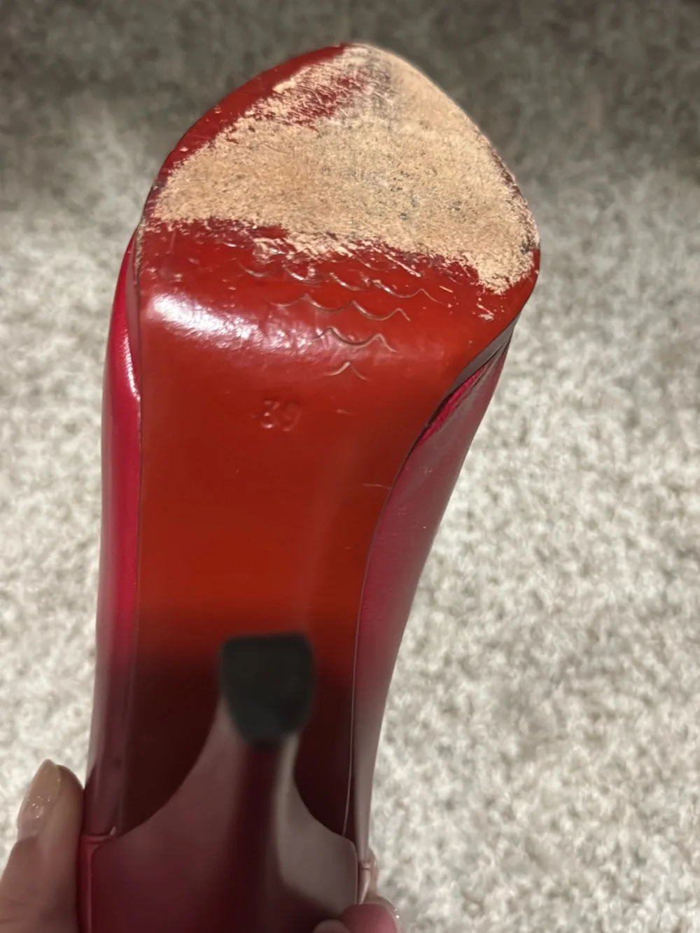 Red Ribbon-Ankle High Heel Pumps for Women